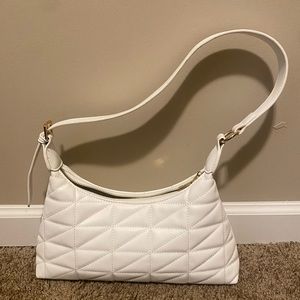 White boutique purse